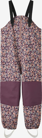 NAME IT - Tapered Calças funcionais 'Alfa' em roxo: frente