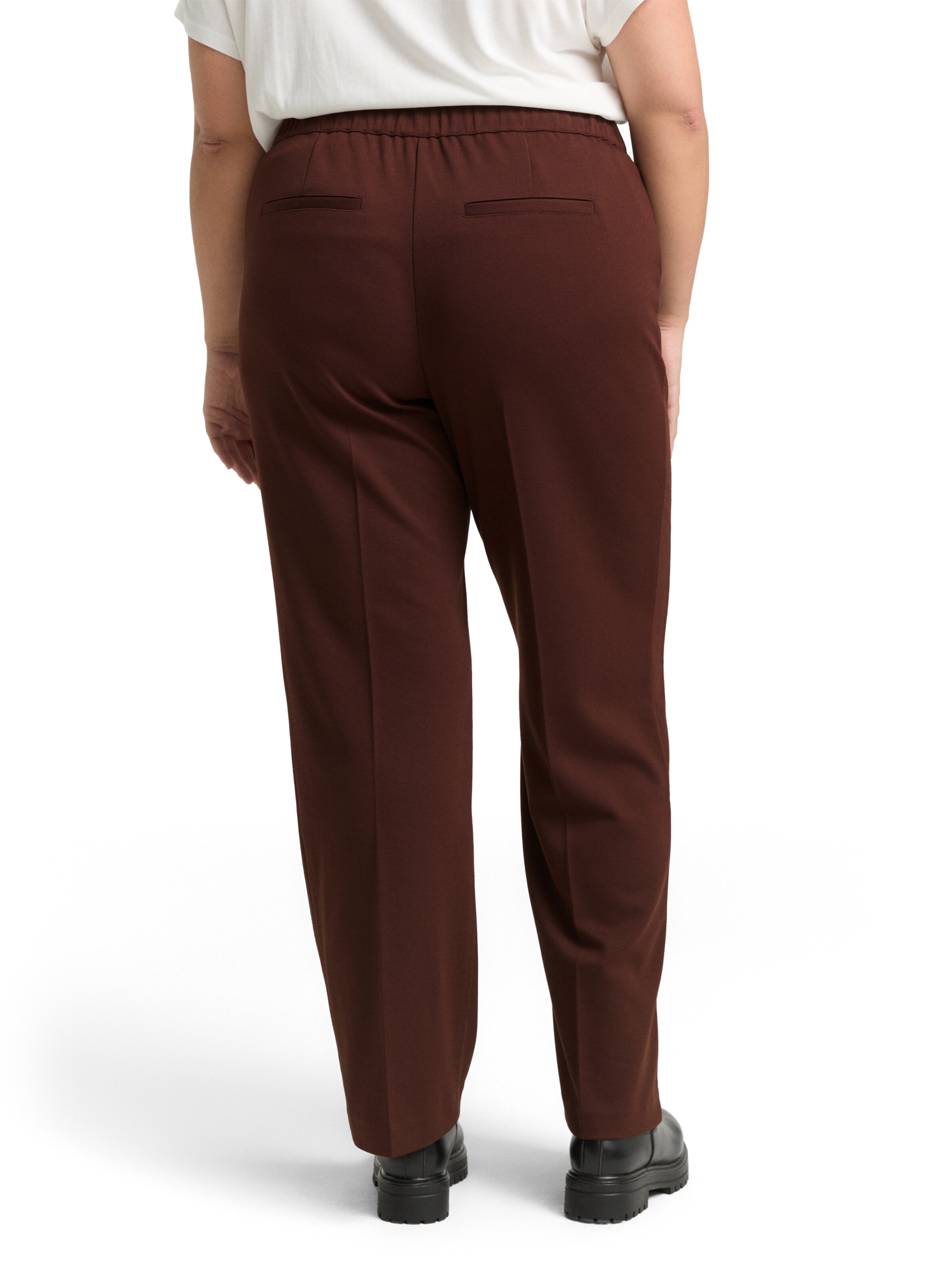 Regular Pantalon Tom Tailor Women + en marron