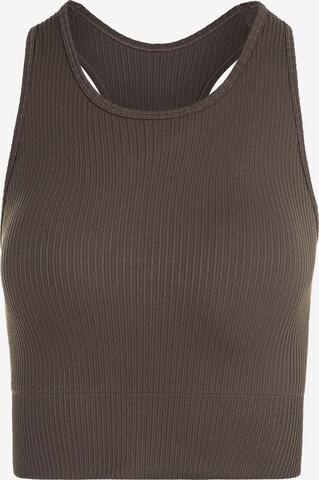 Athlecia Bustier Sport bh 'Flow' in Bruin: voorkant