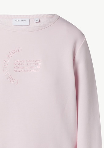 Sweat-shirt comma casual identity en rose