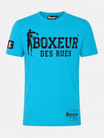 Boxeur des Rues Shirt 'Herren T-Shirt 3er-Pack Boxeur des Rues Slim Fit: Schwarz, Weißes Logo + Oliv, Schwarzes Logo + Türkis, Schwarzes Logo'‌‌‌‌‌ in Mischfarben