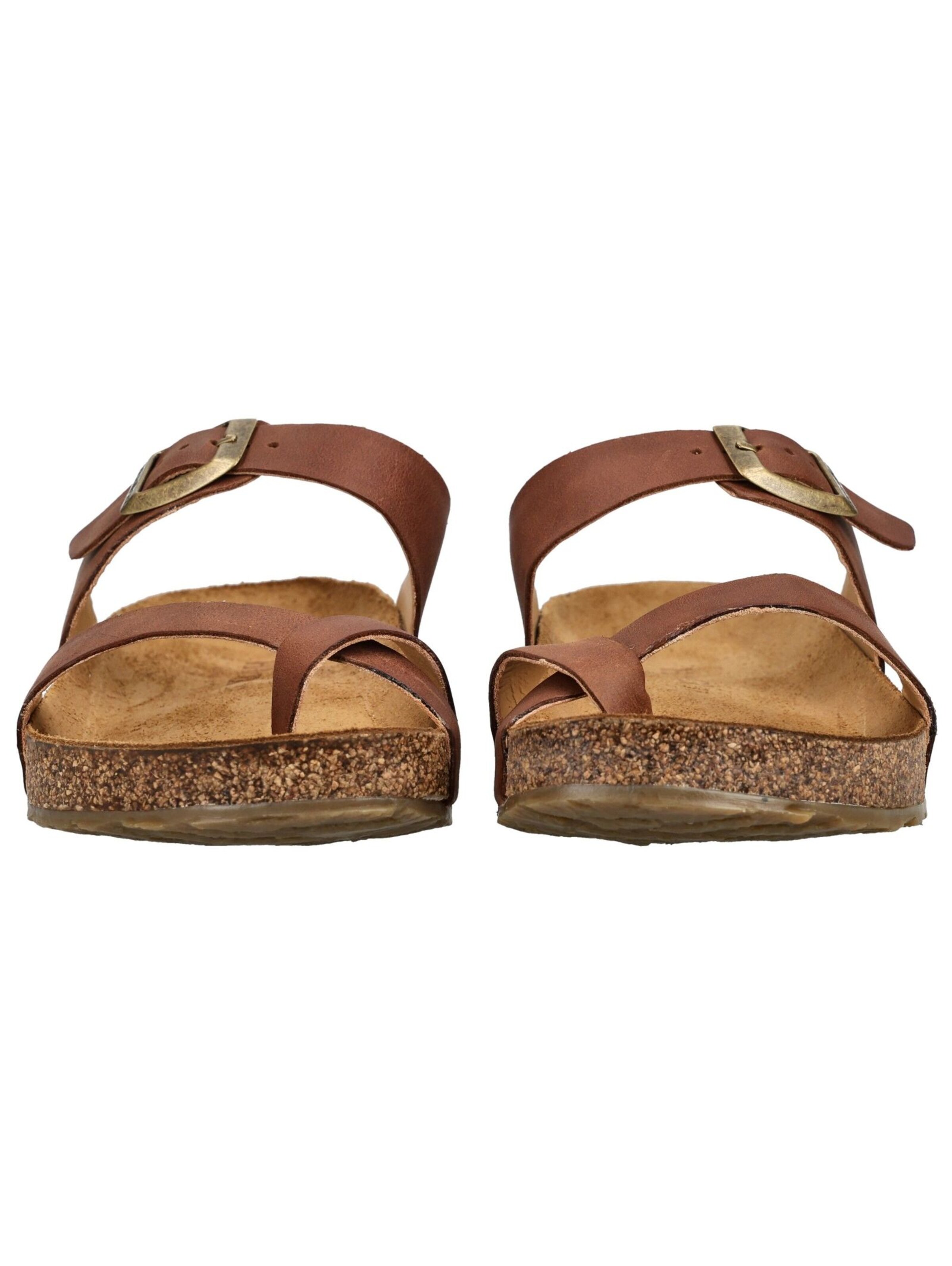 HAFLINGER Teenslippers in Bruin