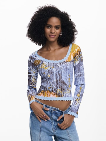 Desigual Футболка в Синий: спереди