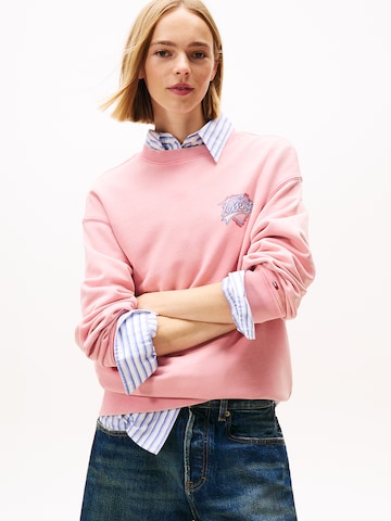 Sweat-shirt Tommy Jeans en rose