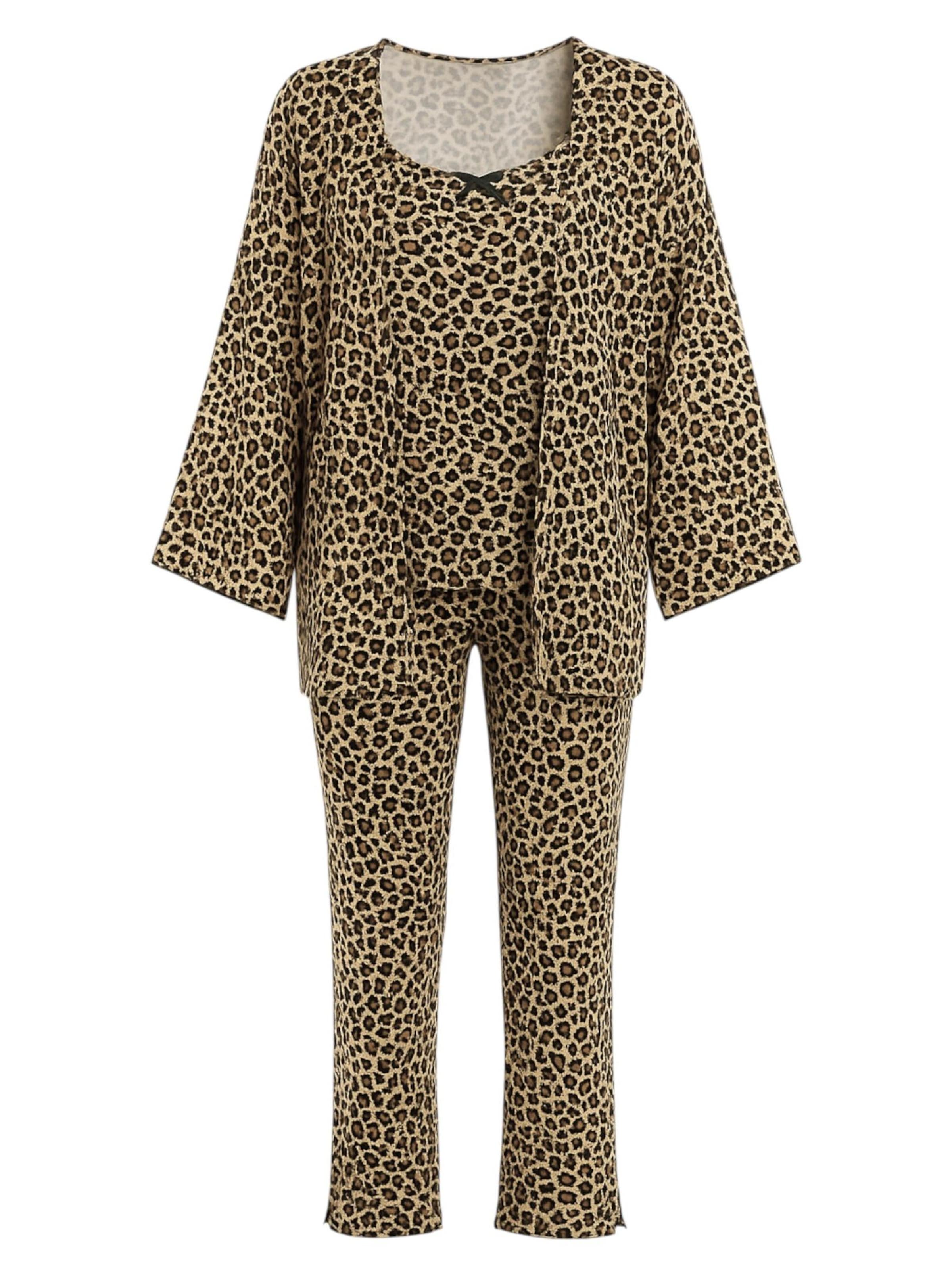 fashionshowcase Pyjamas 'LoungeDream' i brun: forside