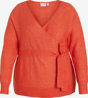 Pull-over 'Cilia' EVOKED en orange : devant