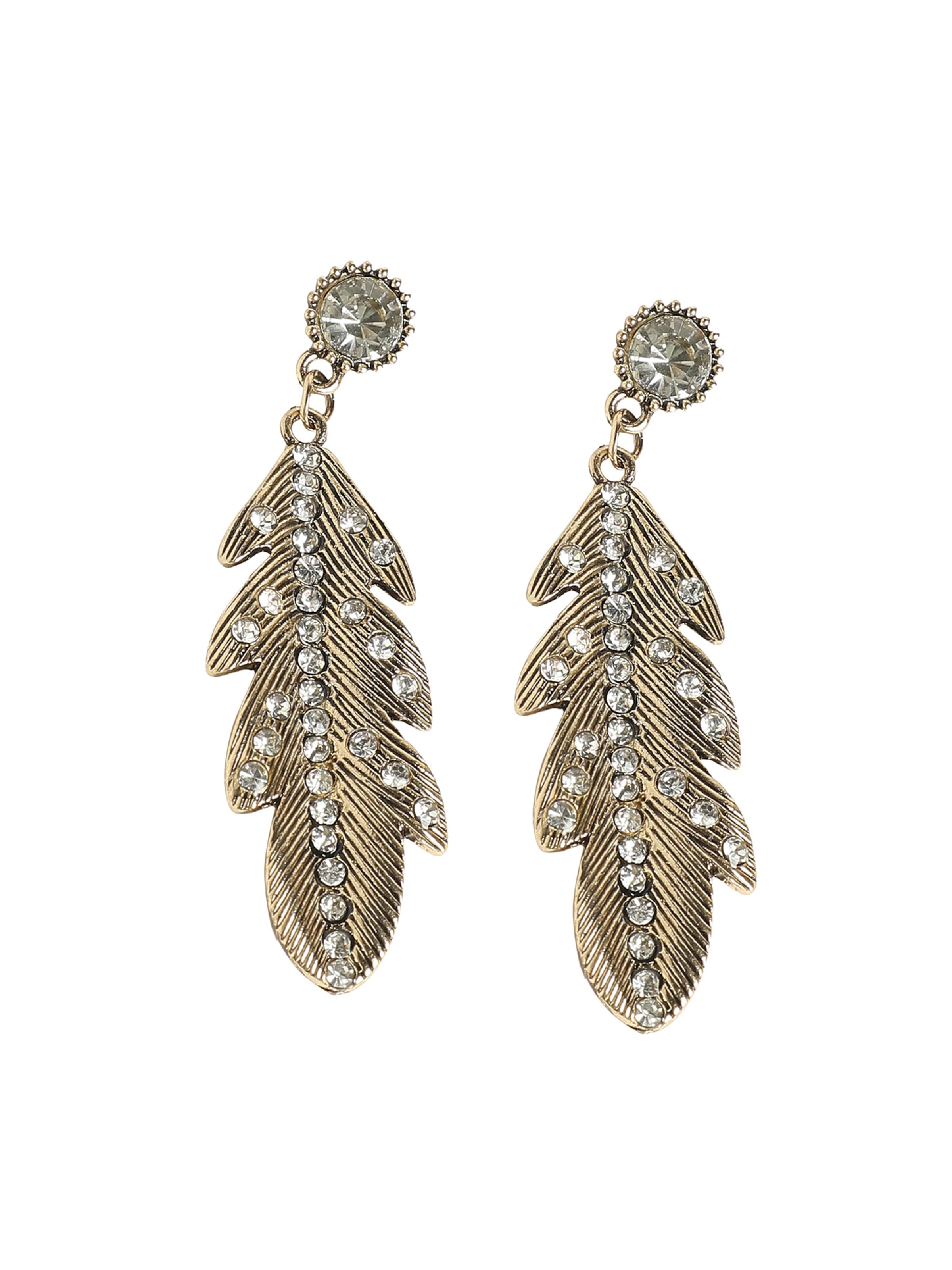 SOHI Kõrvarõngas 'Monini', värv Kuld: eest vaates