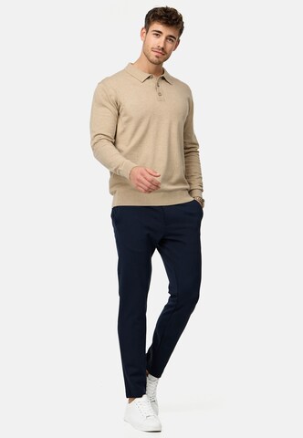 INDICODE JEANS Sweater 'Chips' in Beige
