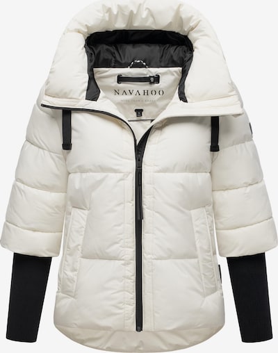 NAVAHOO Winterjacke 'Lotusherz XIV' in schwarz / offwhite, Produktansicht