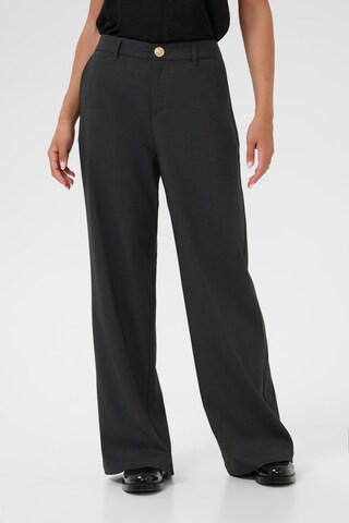 Cream Loose fit Trousers 'CRBabeth' in Grey: front