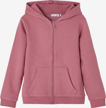 NAME IT Sweat jacket 'Lena' in Pink: front