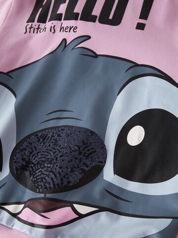 NAME IT Bluzka sportowa 'NKFOLBANA STITCH' w kolorze różowy