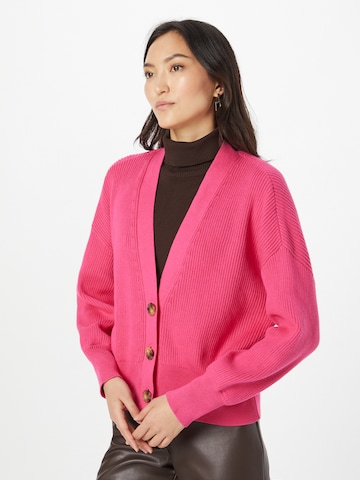 ESPRIT Knit cardigan in Pink: front