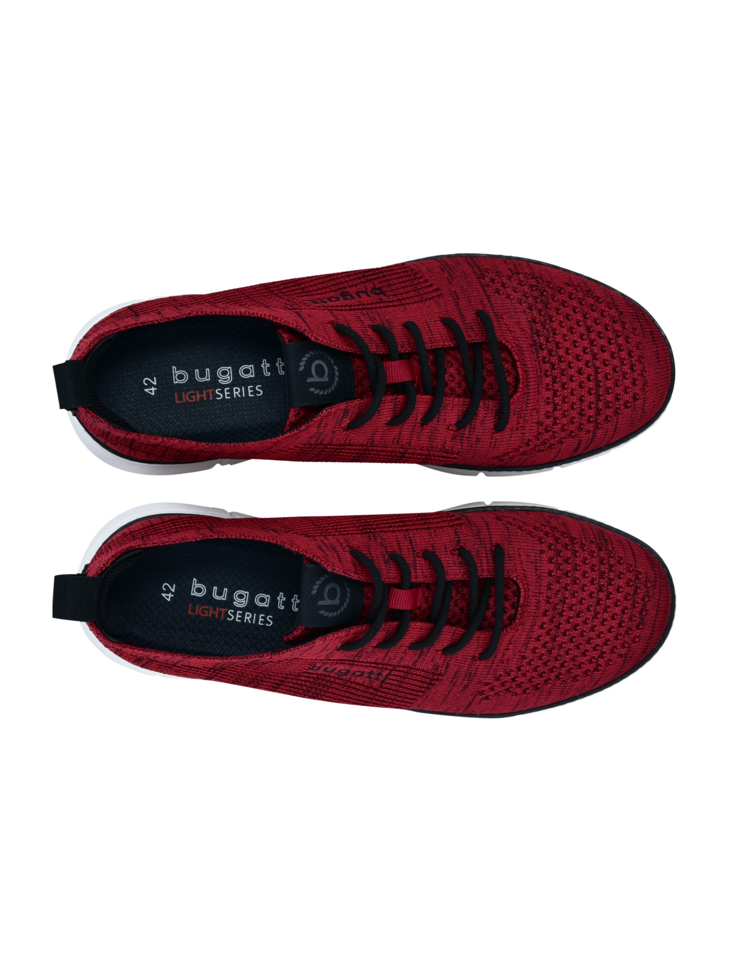 Baskets basses bugatti en rouge