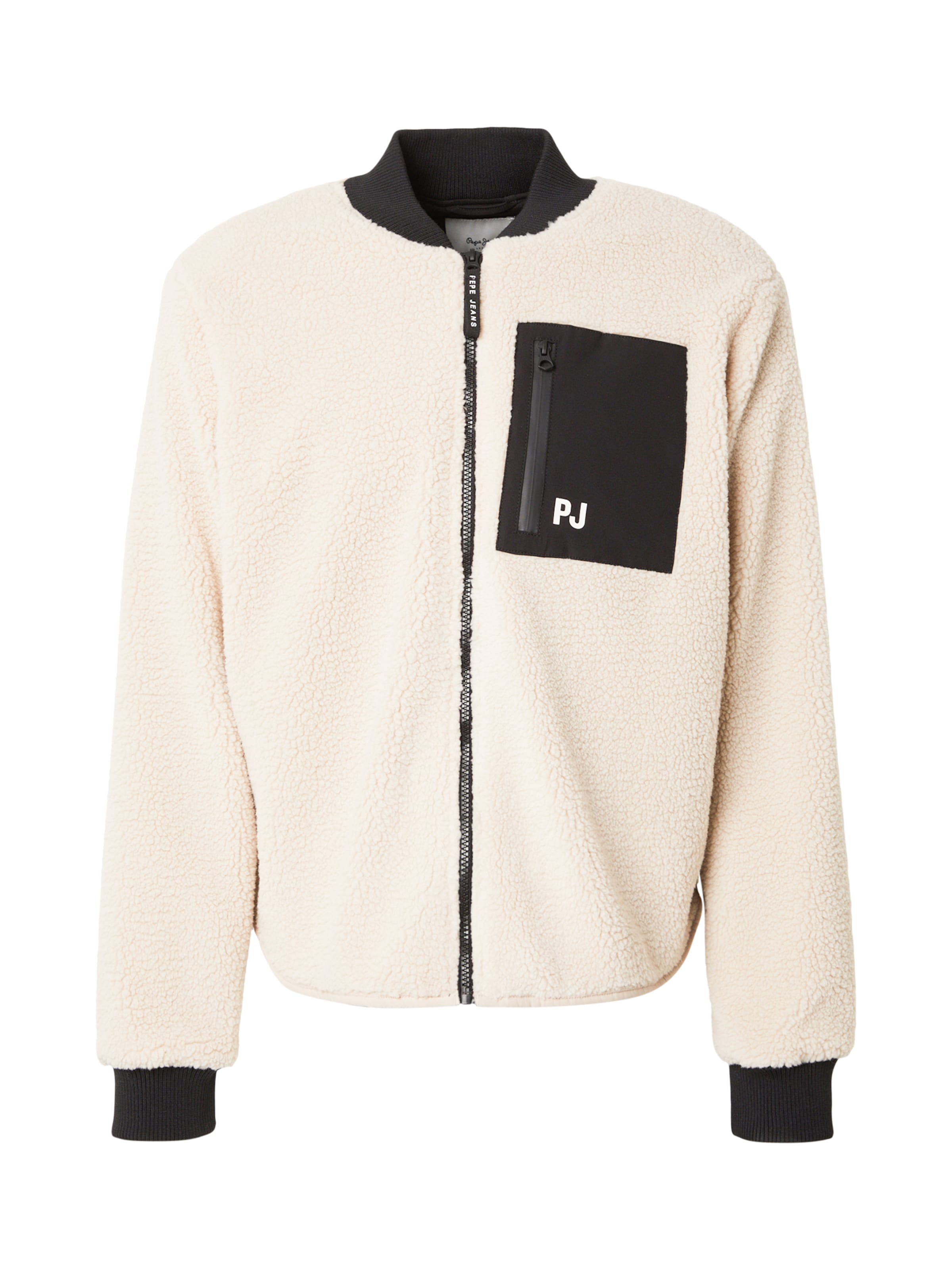 bēšs Pepe Jeans Flīsa jaka: no priekšpuses
