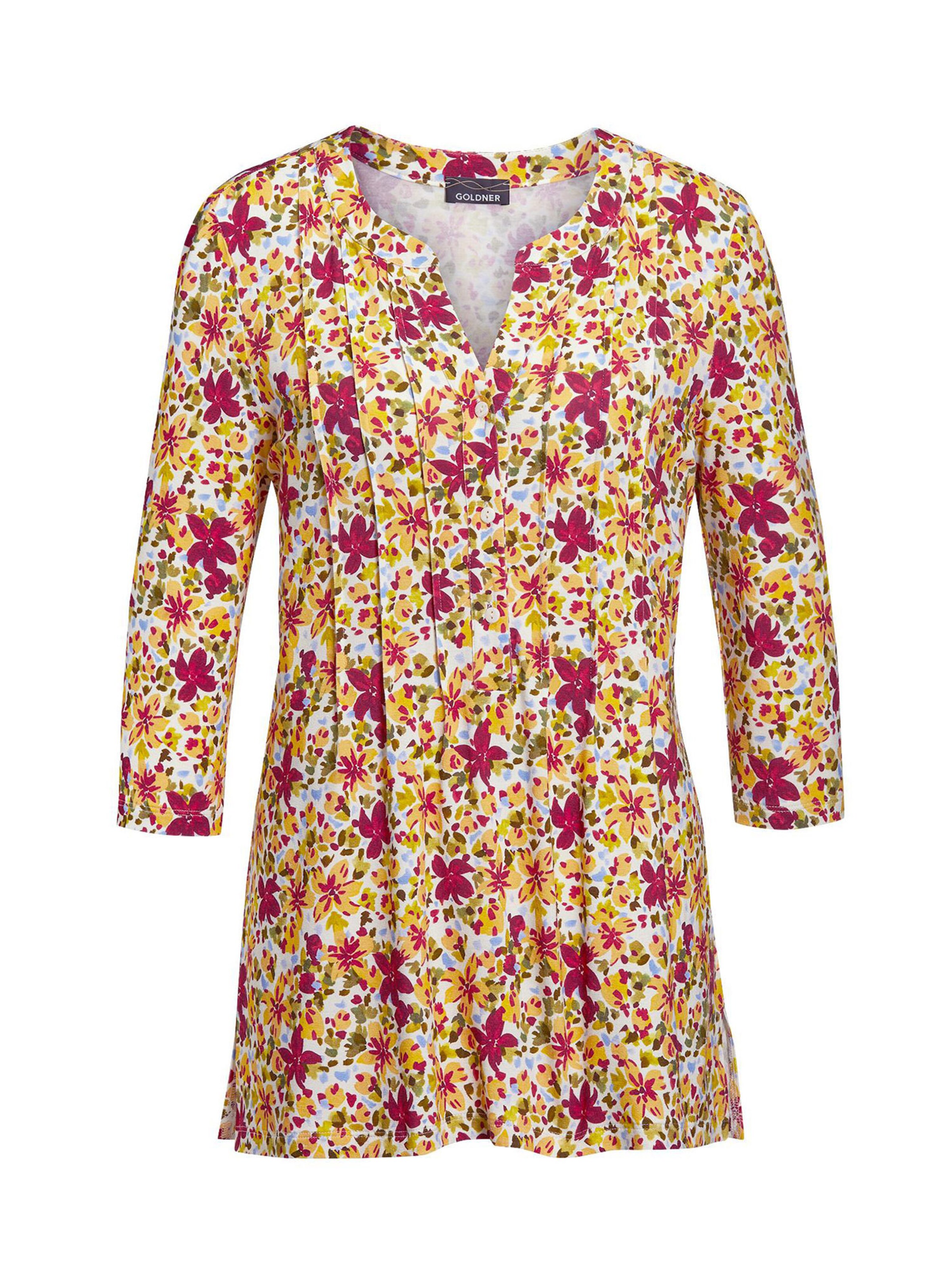 Goldner T-shirt en orange / rose foncé, Vue avec produit