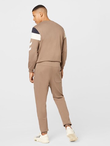 hummel hive Tapered Broek 'Stephan' in Bruin