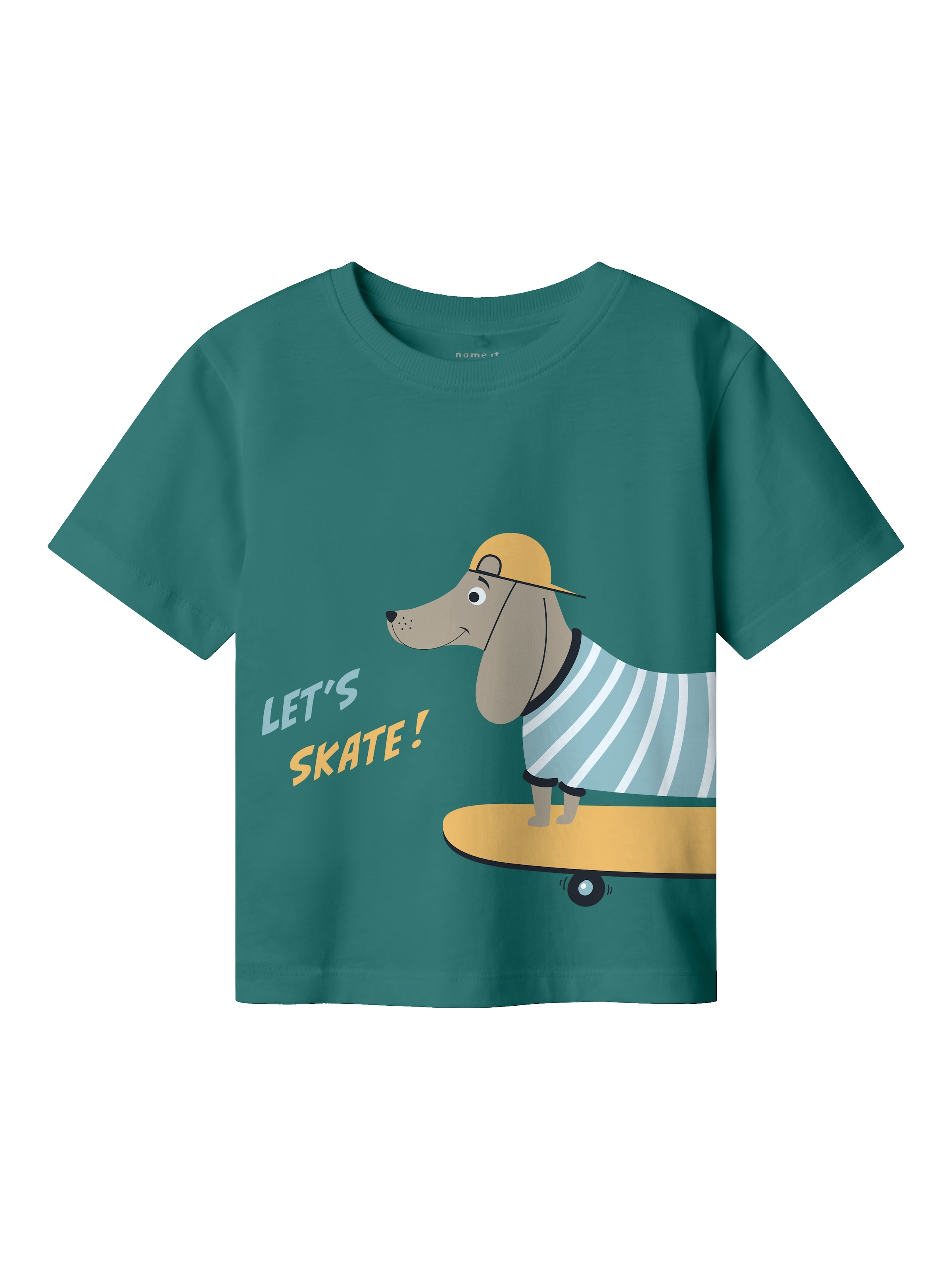 NAME IT Tričko 'Helge' – zelená: přední strana