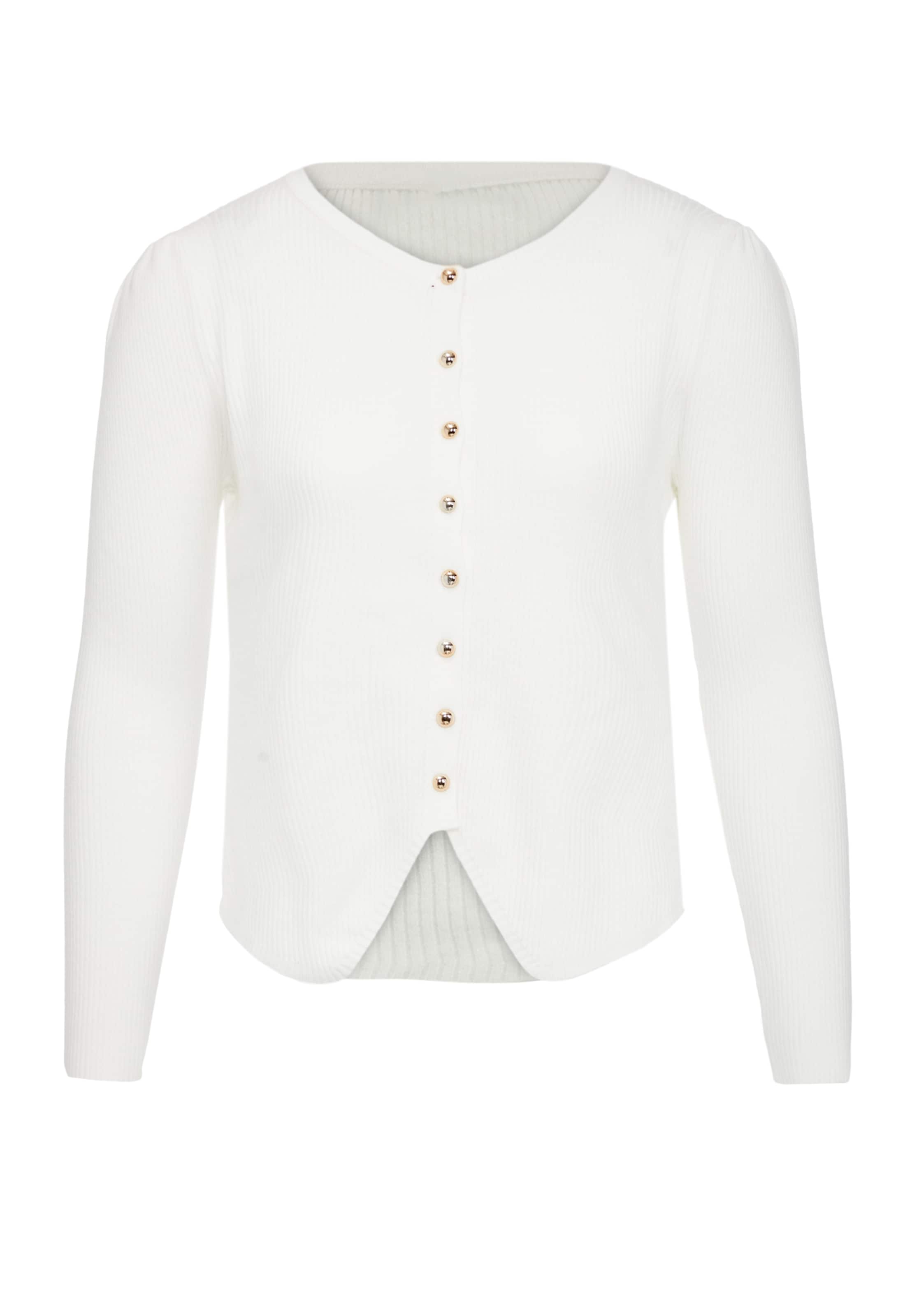 VERNOLE Knit cardigan in White: front
