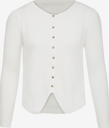 Cardigan VERNOLE en blanc : devant