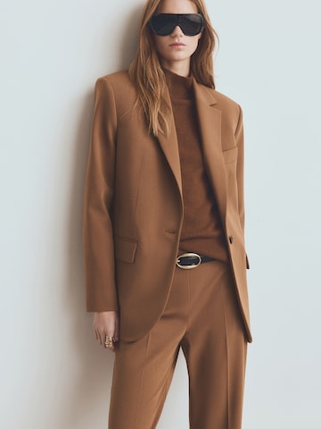 MANGO Blazer 'Milano' in Brown: front