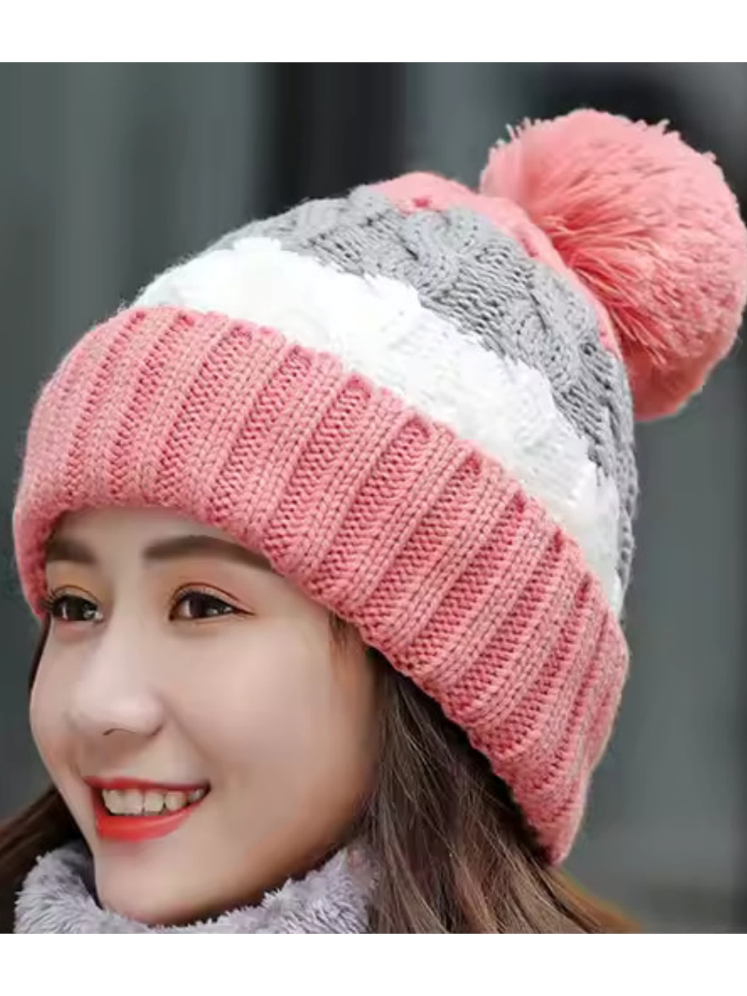 Kumixi Mütze 'Set: Mütze & Loop Schal'‌‌‌‌‌‌‌‌‌‌ in Orange