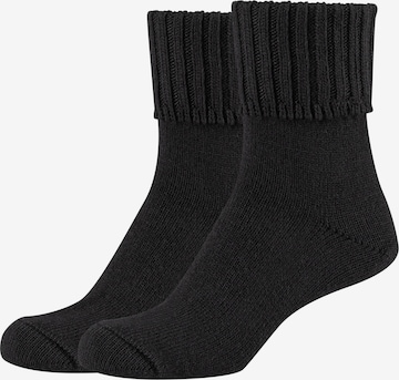 camano Socks in Black: front