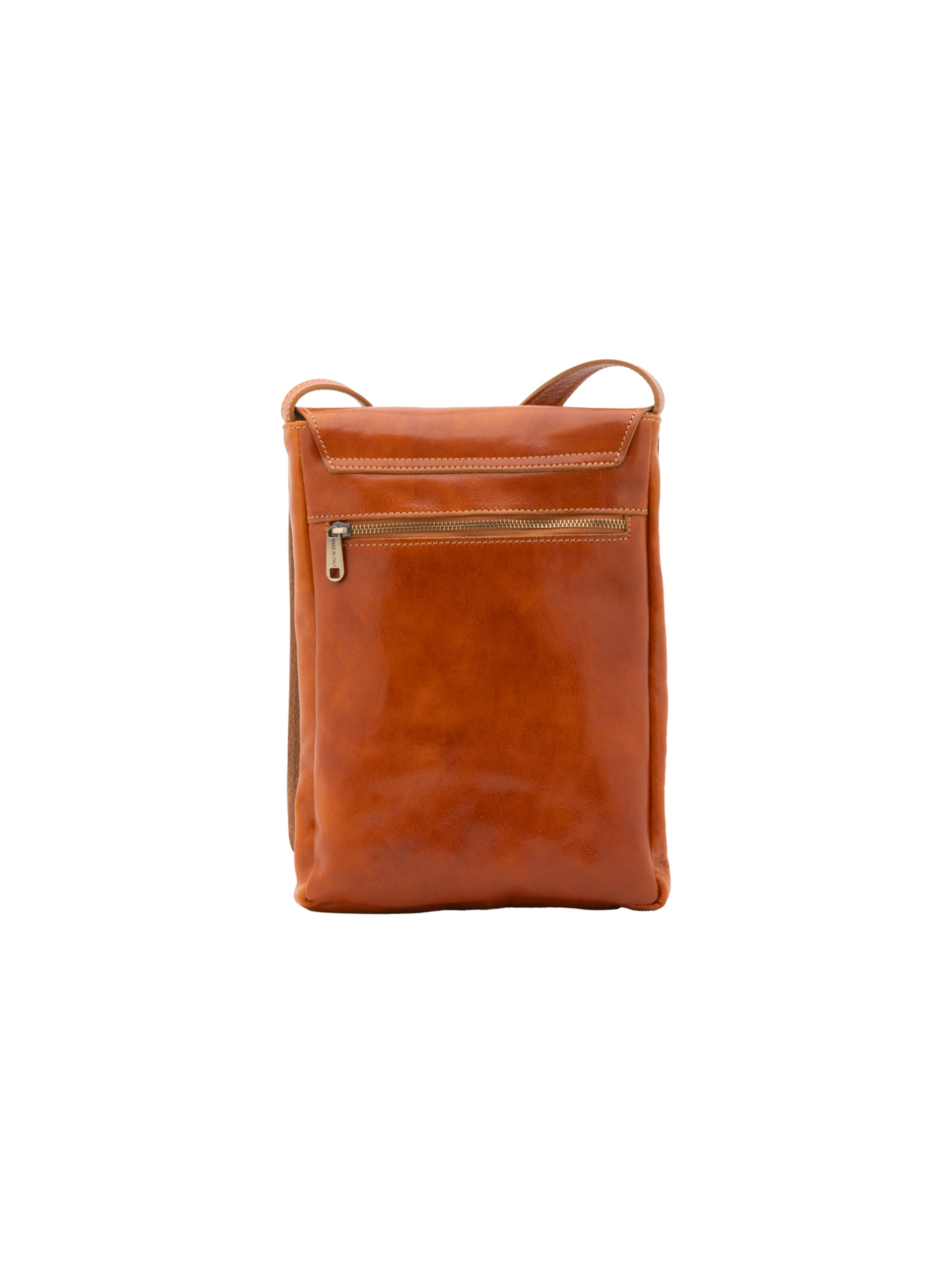 Borsa a tracolla 'Borsa a tracolla uomo vera pelle vacchetta con chiusura calamita - Made in Italy' di I Fratelli in beige