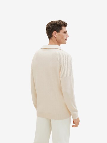 TOM TAILOR Pullover in Beige