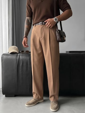 Kleidermafia Loose fit Trousers in Beige