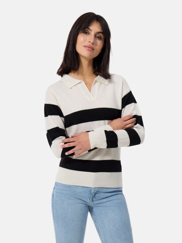 CASH-MERE.CH Kaschmir Pullover in Weiß: Vorderseite