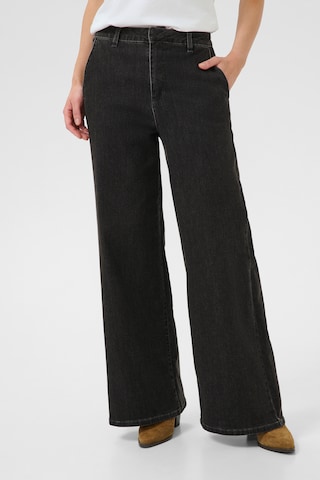 Cream Wide Leg Jeans 'Visti' i grå: forside