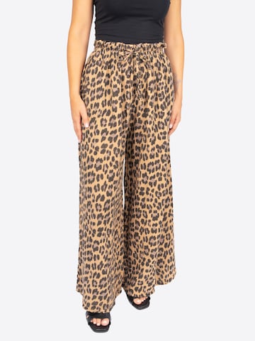 Wide Leg Pantalon 'Dani' Seasons of April en marron