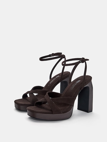 Sandalo con cinturino di Pull&Bear in marrone