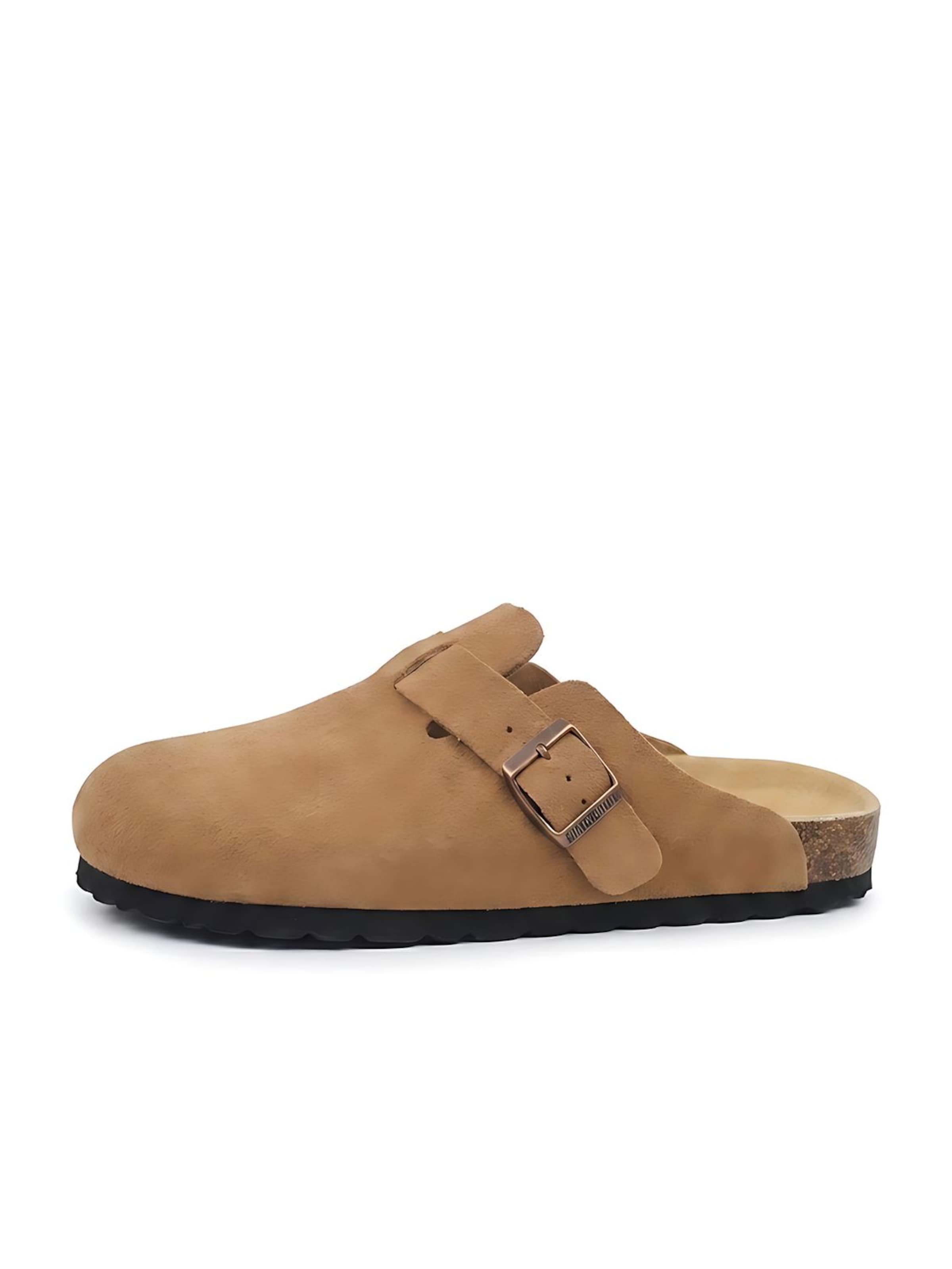 BIRKENSTOCK Clogs 'Boston' in Brown: front