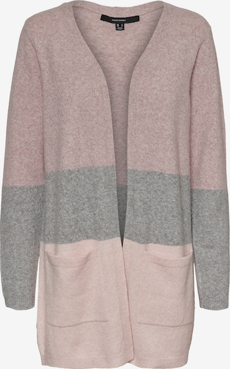 VERO MODA Pletena jopa 'Dina' | pegasto siva / pastelno lila / staro roza barva, Prikaz izdelka