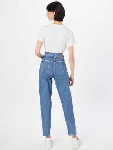 LEVI'S ® Tapered Jeans 'High Waisted Mom Jean' in Blauw