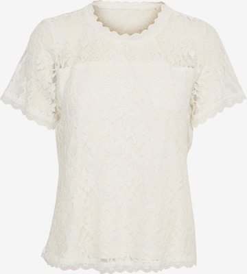 Cream Bluse 'Kit' i hvid: forside