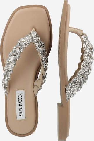 STEVE MADDEN T-Bar Sandals 'AMILY' in Beige