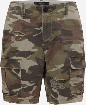 Pantalon cargo HOLLISTER en vert : devant