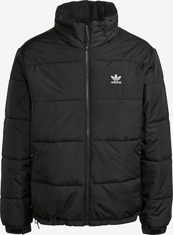 ADIDAS ORIGINALS Winter jacket 'Essentials Padded ' in Black: front