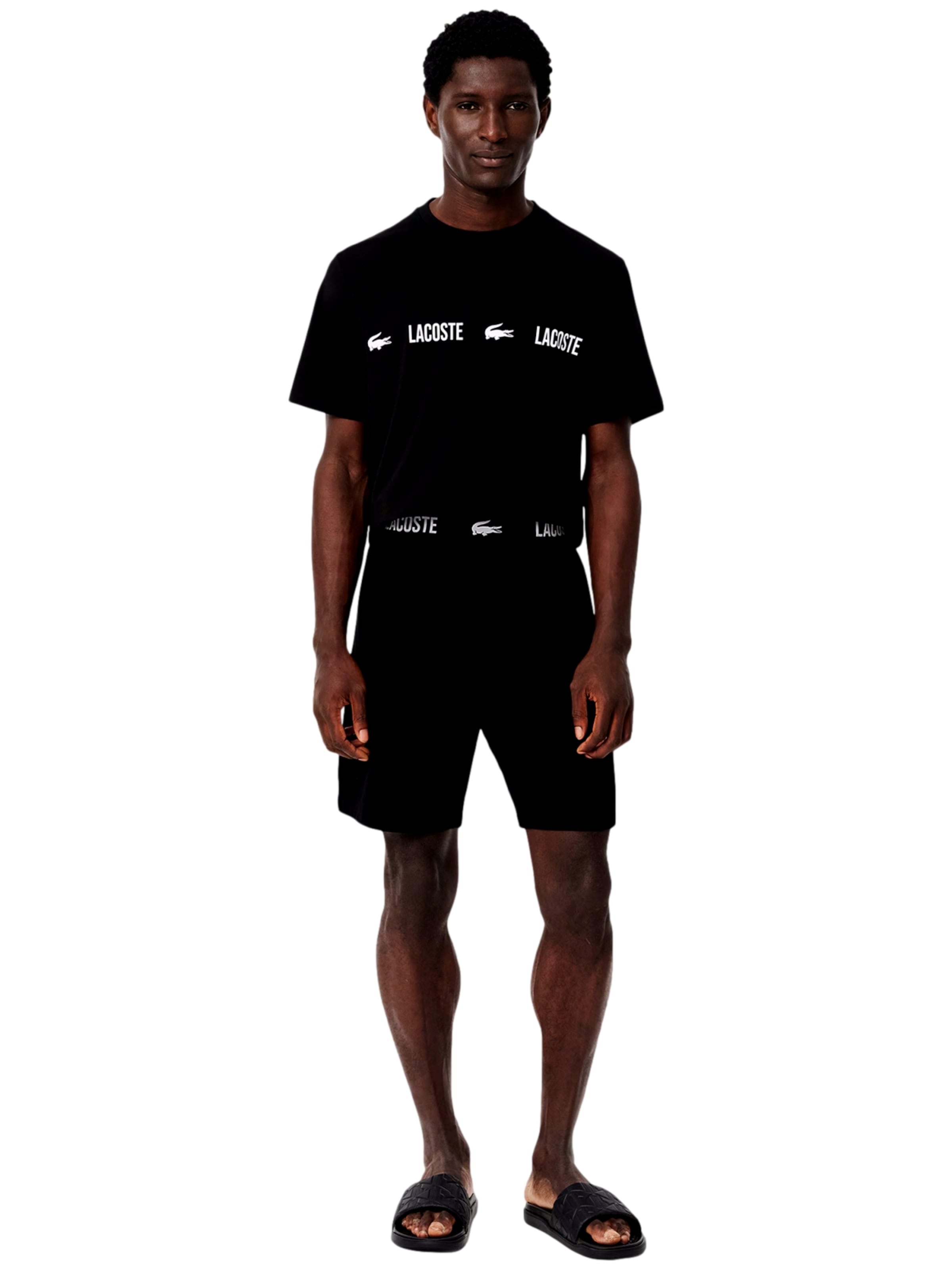 Pantalon de pyjama LACOSTE en noir