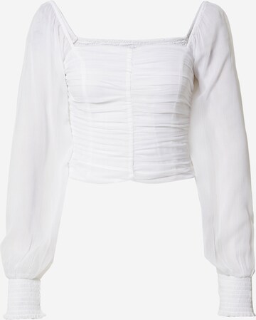 HOLLISTER Блуза 'EMEA' в бяло: отпред
