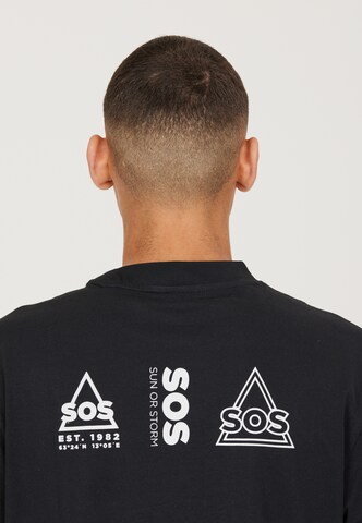 SOS Functioneel shirt 'Dolomiti' in Zwart