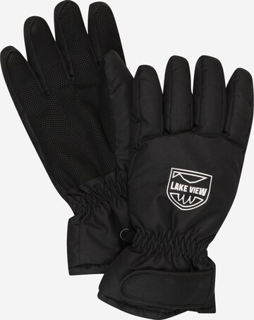 Lake View Prstové rukavice 'Gioia' – černá: přední strana