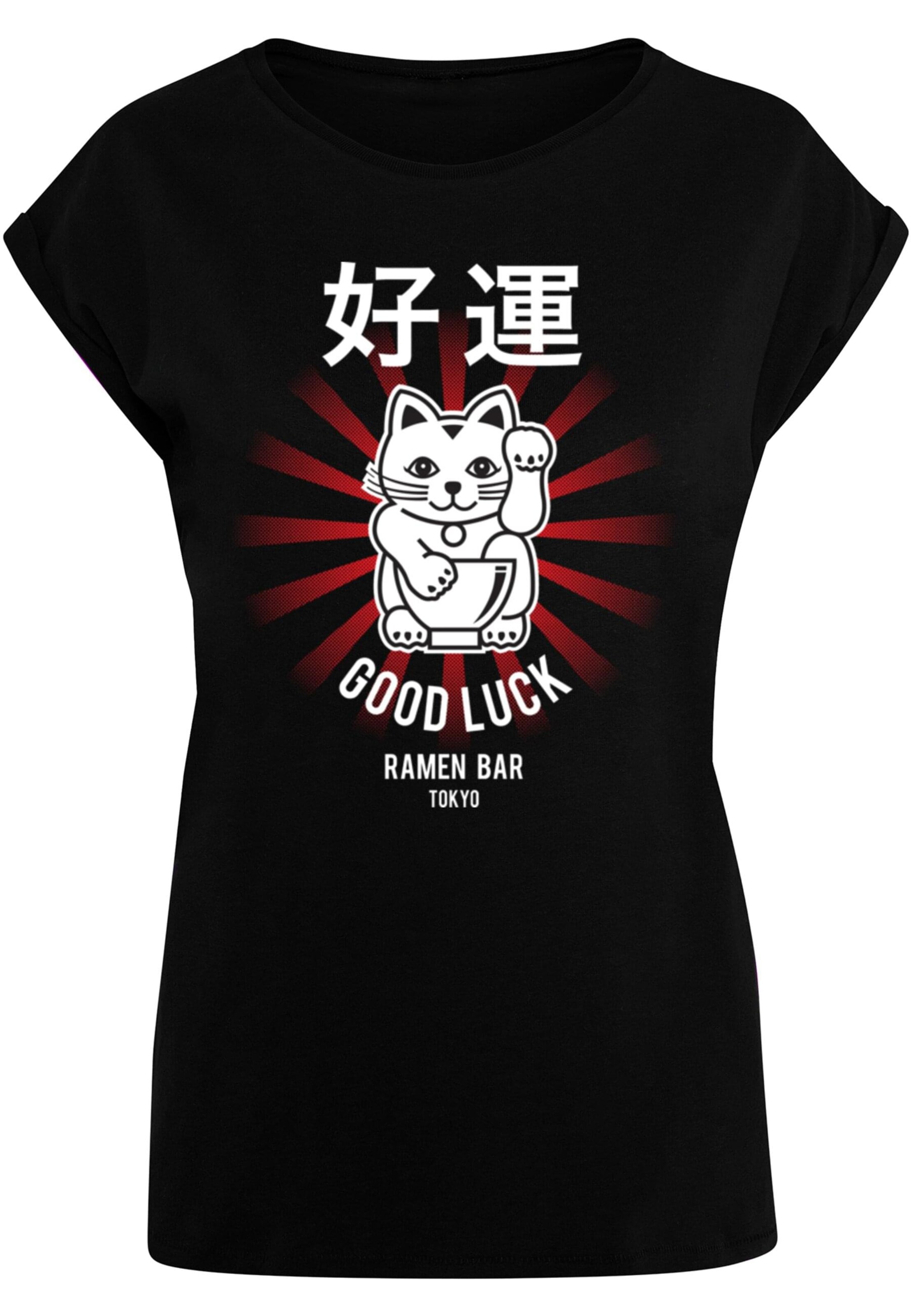 Merchcode T-Shirt 'TORC - Good Luck' in Schwarz: Vorderseite