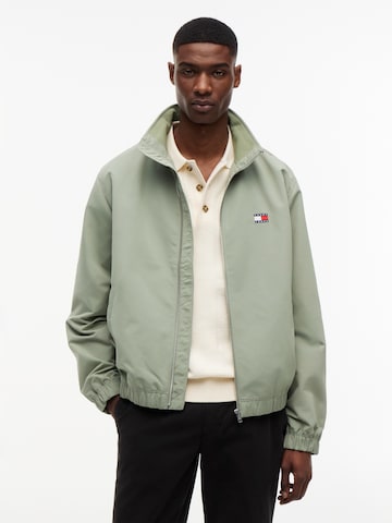 Tommy Jeans Tussenjas 'ESSENTIAL' in Groen: voorkant