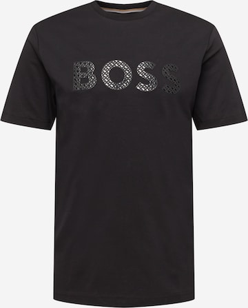 BOSS Black - Camisa 'Tiburt' em preto: frente