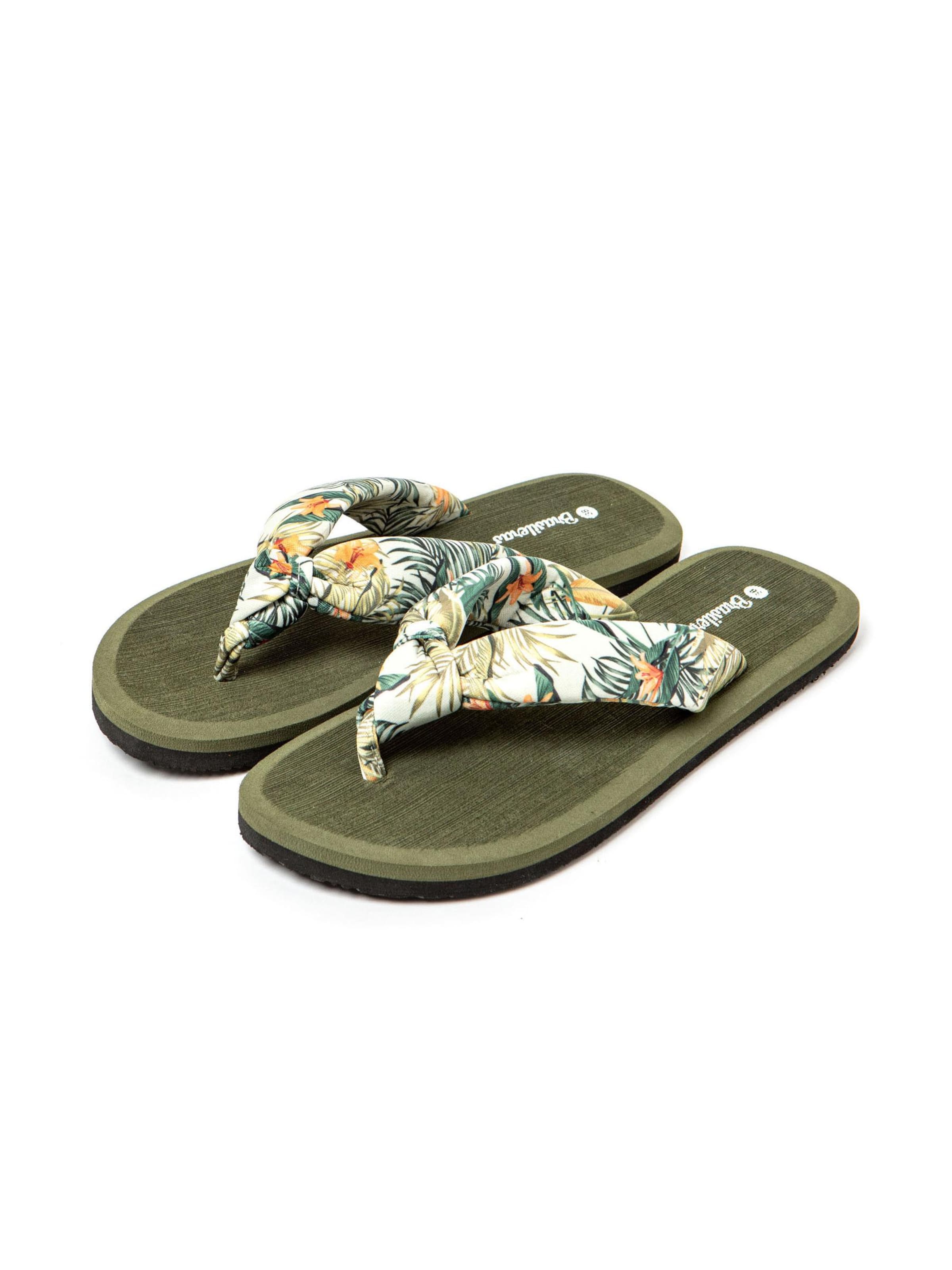 Brasileras - Zapatos para playa y agua 'Hibiscus Nudo' en verde