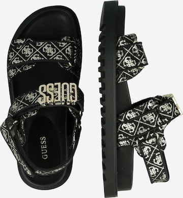 GUESS - Sandalias con hebilla 'FABELIS' en negro